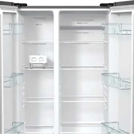 Холодильник Gorenje SBS 179х67х92 см 2 двери 356( 191) л А++ NF+ инв. внешний дисплей матовый серый - фото 5