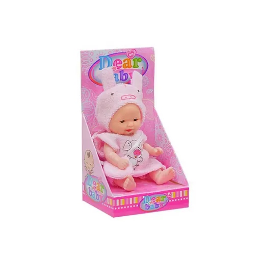 Детская кукла-пупс «Свинка» QX128-139-1 в костюмчике, с сумочкой