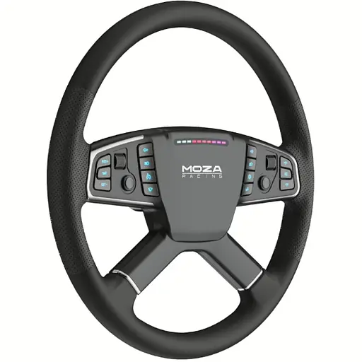 Руль Moza Racing TSW Truck 40 см 14 кн. RGB черный - фото 2