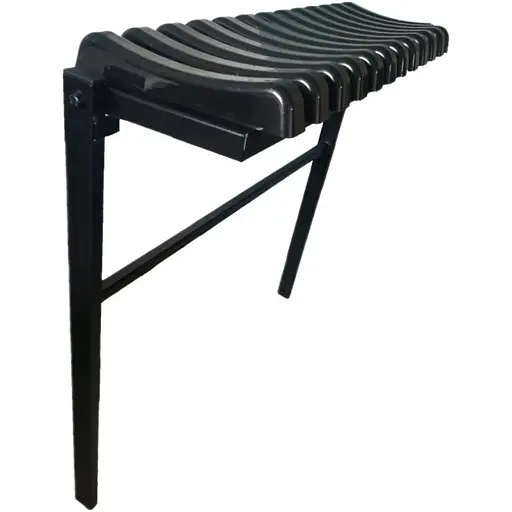 Скамейка на кладбище Chomik Twist складная 100см черный - фото 5