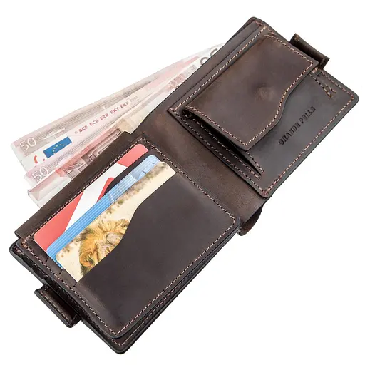 Кожаный портмоне Grande Pelle 9х11.5х2 см acs0015923 - фото 3