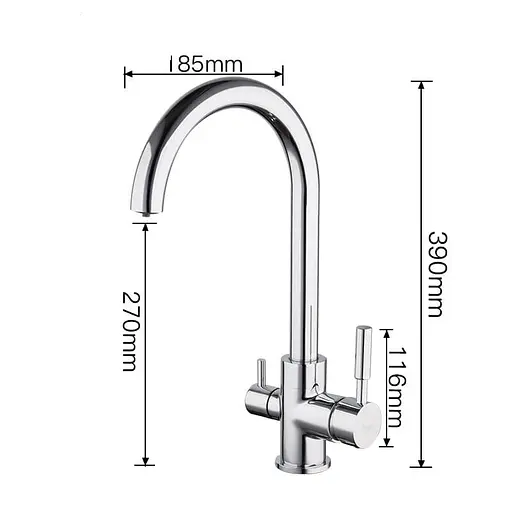 Змішувач для кухні Frap F4352 - фото 3