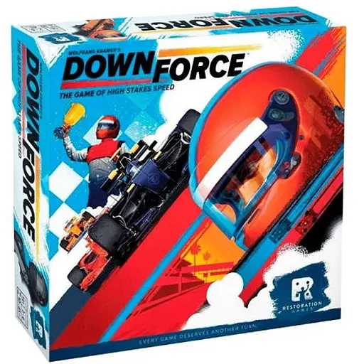 Настольная игра Restoration Games Формула скорости (Downforce) (англ.) (PS075) - фото 1