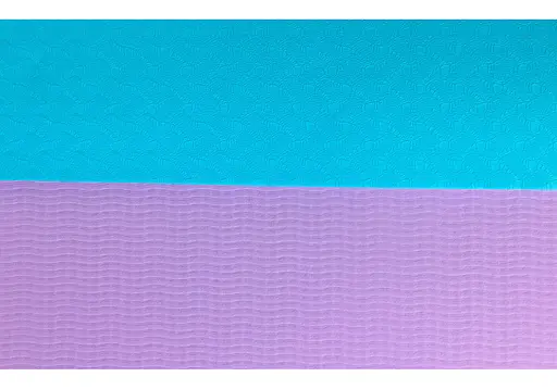 Коврик для йоги и фитнеса EasyFit TPE+TC 6 мм двухслойный + Чехол мятный с фиолетовым (EF-1924E-MV) - фото 2