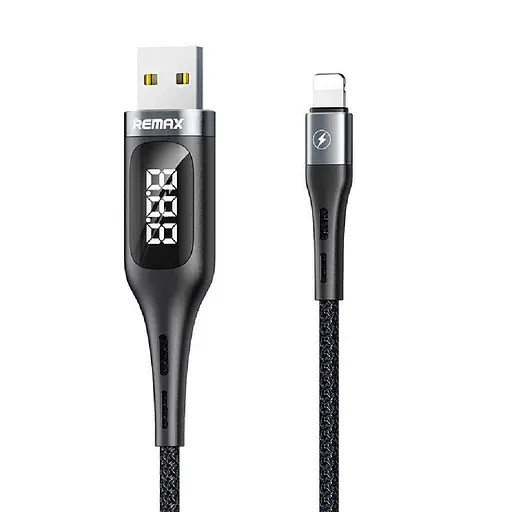 Кабель с экраном Remax RC -096i Leader Smart Display Data Cable USB - Lightning 1,2 м - фото 1