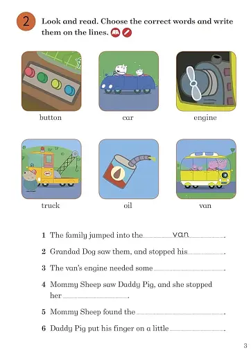 Ladybird Readers 2 Peppa Pig. Daddy Pig's New Van Activity Book - фото 3