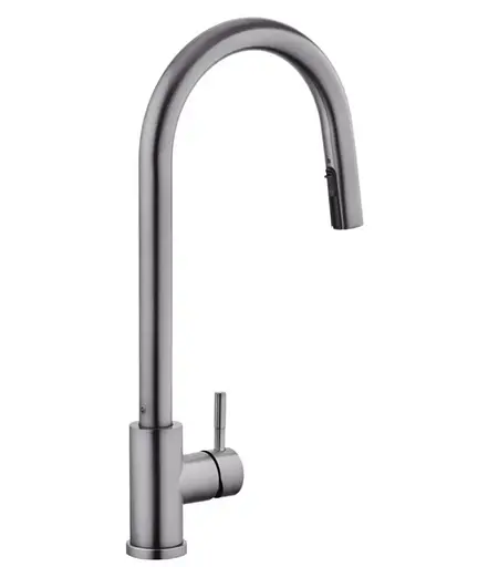 Змішувач для кухні з висувним виливом Kroner KRP Edelstahl Klassisch - PVD03915 (CV032283) - фото 2