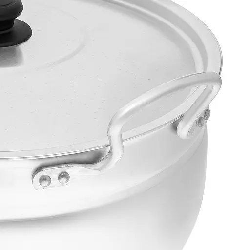 Каструля сферична матова алюмінієва з кришкою 1.6 л, Interos Сірий 86212 - фото 9