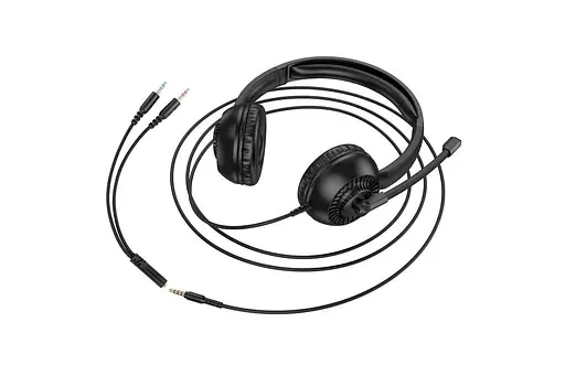 Наушники Hoco проводные с микрофоном всенаправленным W112 Pure Omnidirectional microphone черные - фото 5