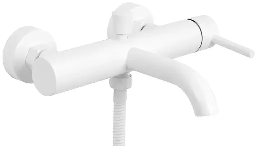 Смеситель для ванны Rea Lungo white настенный REA-B8030 Белый - фото 5