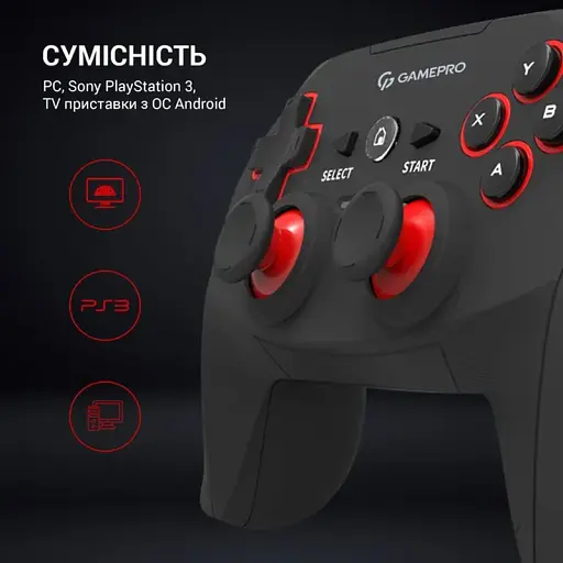 Игровой геймпад GamePro GP600 Black - фото 13