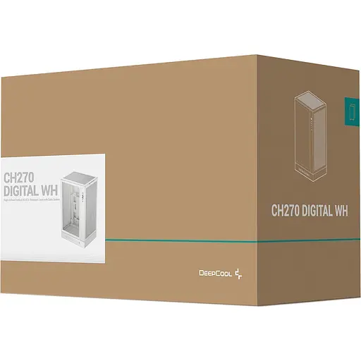 Корпус DeepCool CH270 Digital White (R-CH270-WHNDM0-G-1) [146733] - фото 11