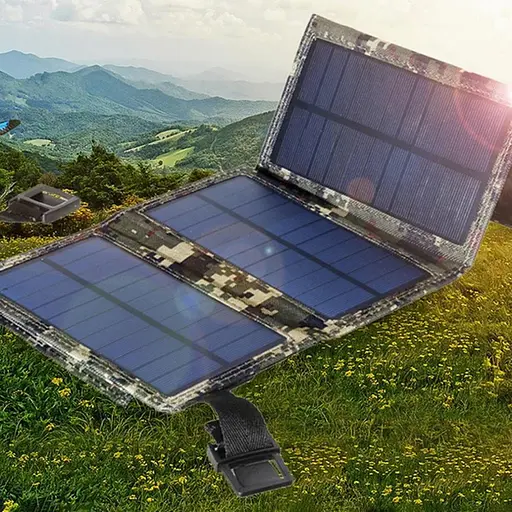 Портативна батарея Solar Power Bank 14w 5V 1A сонячний зарядний пристрій + контролер + USB - фото 2