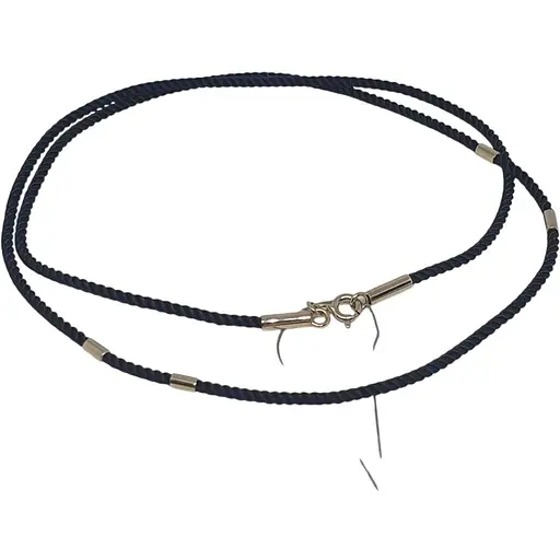 Ювелірний шовковий шнурок Ювелірне виробництво А. Долина з золотими вставками. 400002Ж 45