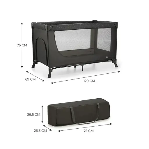 Ліжко-манеж Kinderkraft Joy Light Grey (KLJOYLIGRY00000) - фото 6