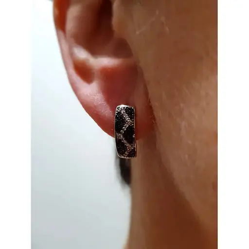 Срібні сережки Агні ШЕНЕН БЛАН з фіанітами. 2172/1Р-CZ - фото 2