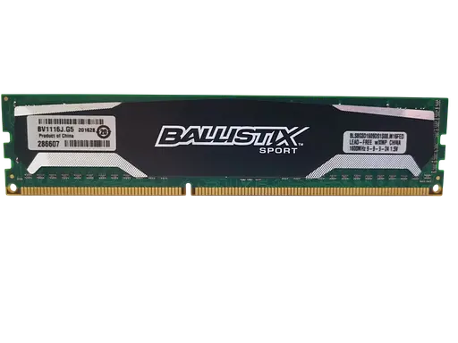 Оперативная память Crucial 8GB DDR3 1600MHz Basllistix Sport (BLS8G3D1609DS1S00.16FED) Б/У - фото 1