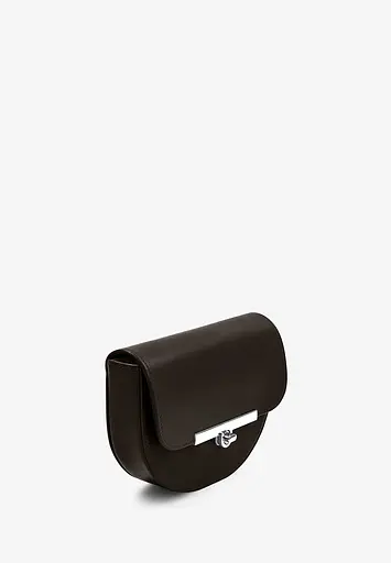 Женская кожаная сумка поясная-кроссбоди Bridget темно-коричневая - фото 5