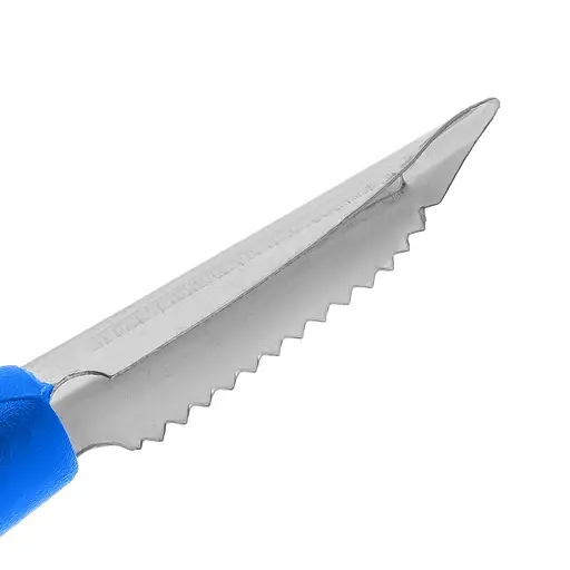 Рибочистка ніж для чищення риби та видалення серцевини з картоплі, яблук, груш та перців 18 см, Kitchette Синій 86235 - фото 9