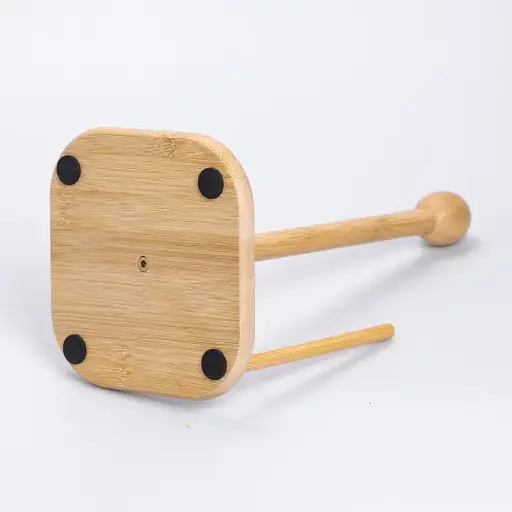 Тримач для паперових рушників Yiwu HB-40-10 дерев'яний Бежевий - фото 3