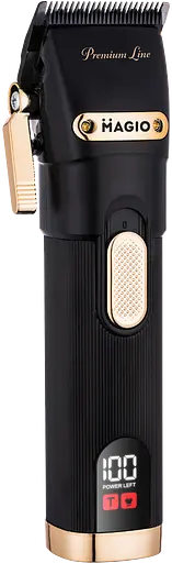 Машинка для стрижки Magio MG-588 5Вт, літієвий акум., леза з алмазоподібним вуглец. покр., 4 насадки, 2 швид - фото 2