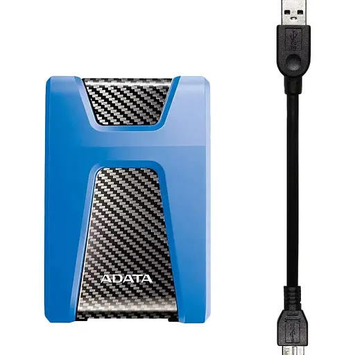 Зовнішній жорсткий диск Adata DashDrive Durable HD650 2TB Blue (AHD650-2TU31-CBL) [118125] - фото 4