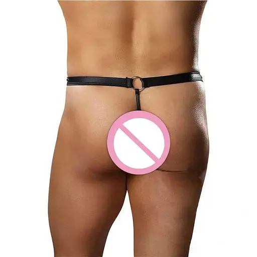 Стрінги для чоловіків латексні великих розмірів XL K000702 - фото 2