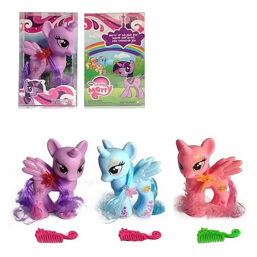 Конячка LP, 14 см, гребінець, 3 види, 9.5x16.5x6.5 см - фото 2