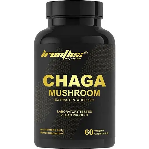 Екстракт чаги IronFlex Chaga Mushroom 60 вегакапсул - фото 1