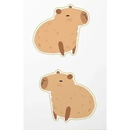 Стикеры Cobart "Capybars" парные объемные 