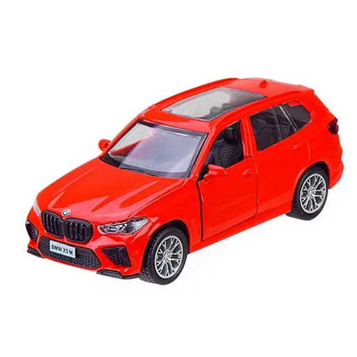 Машинка инерционная BMW X5M АВТОПРОМ 4370(Red) масштаб 1:43 - фото 1