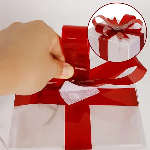 Набор из 3 рождественских подарочных коробок с подсветкой - фото 2