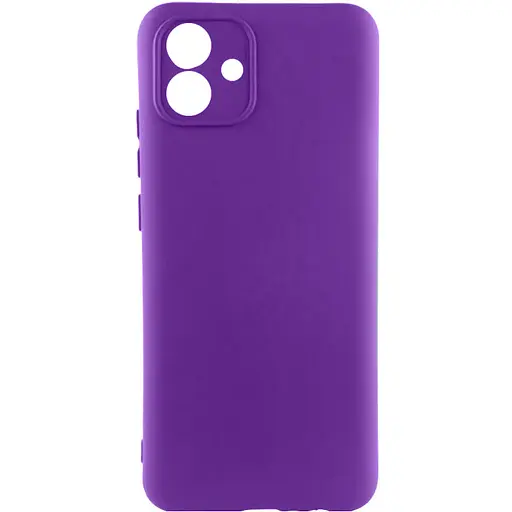 Чехол TPU GETMAN Liquid Silk Full Camera для Samsung Galaxy A04e Фиолетовый / Purple