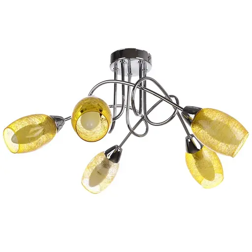 Люстра потолочная Brille в спальню E14 40W OR (LK-535C/5)