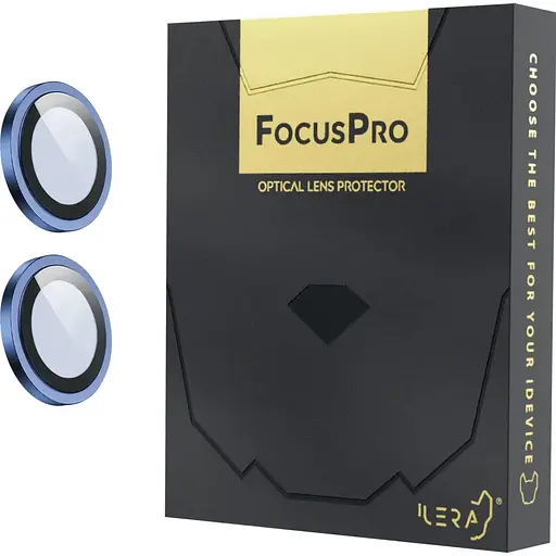 Захисне скло на камеру iLera FocusPro Lens для Apple iPhone 16/16 Plus Blue (iLFPBl16) [124804]