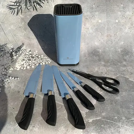 Набір ножів Edenberg EB-11027-Blue 7 предметів блакитний - фото 2