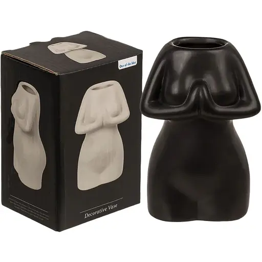 Керамічна ваза Women´s Body Black, 175 мл
