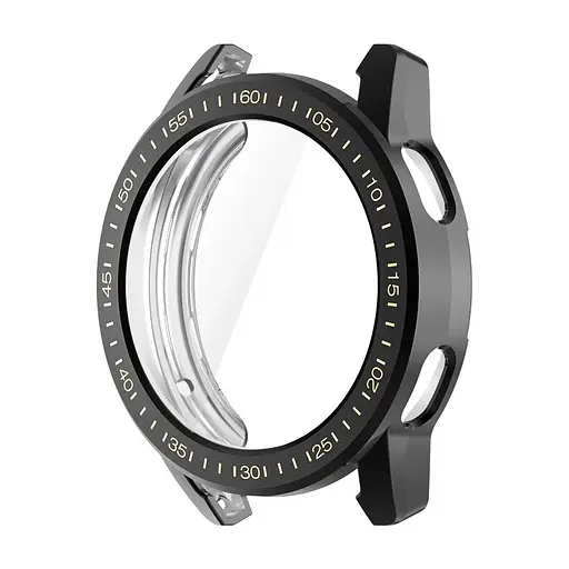 Защитный чехол Tamister для смарт-часов Xiaomi Mi Watch Color 2 с пленкой черный - фото 2