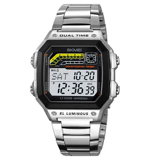 Наручний годинник чоловічий Skmei 2307 steel Silver, 2307SSI (18461)