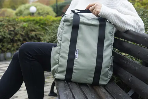 Рюкзак-антикрадій OOLOO Кенгуру mini 40x30x12 см,  оливковий 631/414 - фото 7