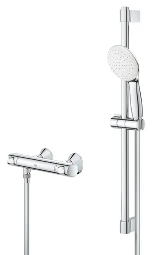 Термостат для душа Grohe Grohtherm 500 с душевым гарнитуром 34796001, Хром - фото 6