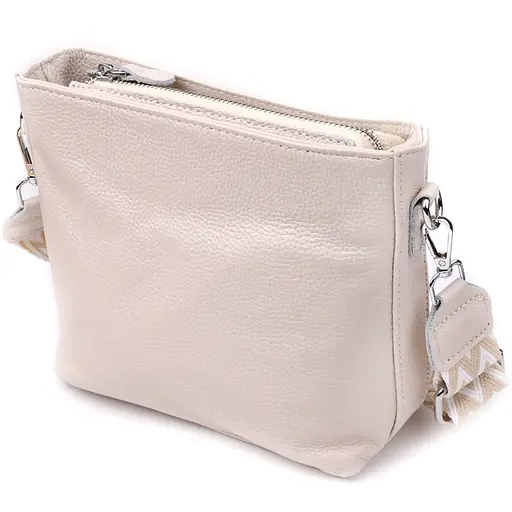 Повседневная плечевая сумка Vintage из натуральной кожи 22х17.5х7.5 см sum0027582 - фото 2