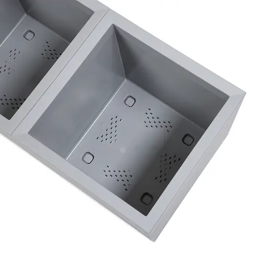 Вазон Lamela Karo 40х78х40 см сірий бетон (9709366) - фото 3