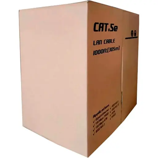 Кабель GKS КПВ 4х2х0, 50 (UTP-cat.5E), UPLINK, ( CCA), для внутрішніх робіт, 305м, Box