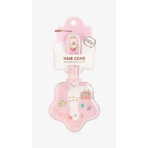 Гребінець для дівчинки S160 Лама Рожевий - фото 1