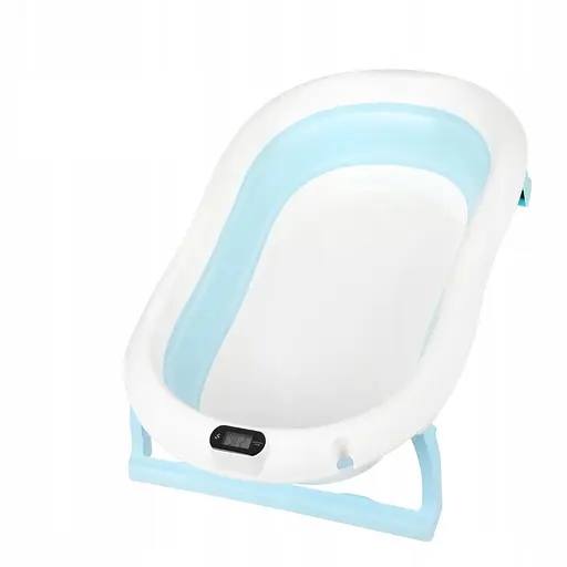 Дитяча ванночка Hanert KinderBad складна з подушкою термометром Blue