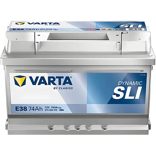 Акумулятор Varta Silver Dynamic 74Ah Н Ев (-/+) (750EN) (278х175х175) E38