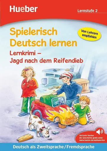 Spielerisch Deutsch Lernen. Lernkrimi. Jagd