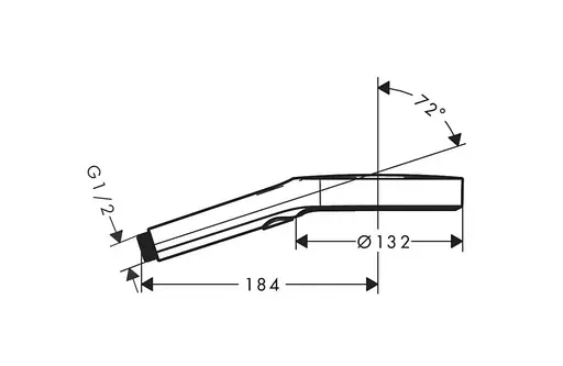 Ручной душ Hansgrohe Rainfinity 130 3jet EcoSmart Matt Black 26865670, Черный матовый - фото 2