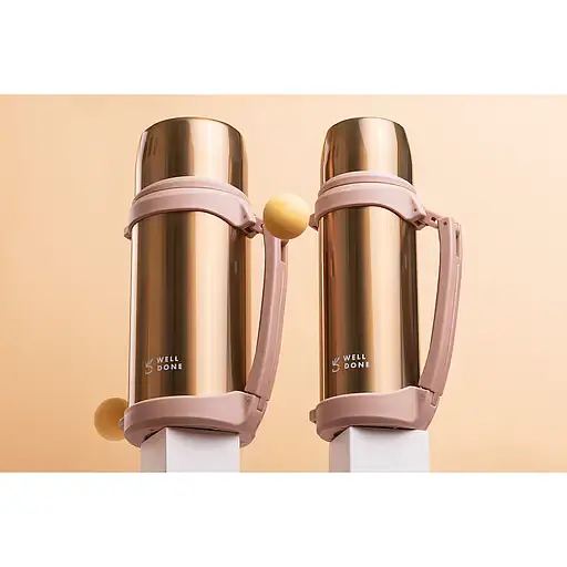 Термос Well Done 1000 мл золотий (WD-7031D) - фото 3